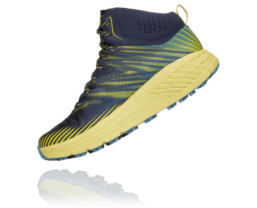 Hoka One One Trailsko Herre - Speedgoat Mid Gore-Tex 2 - Mørkeblå - 580296PXH